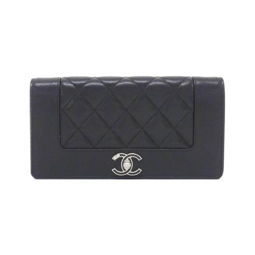 Chanel Lambskin Long Bifold Wallet